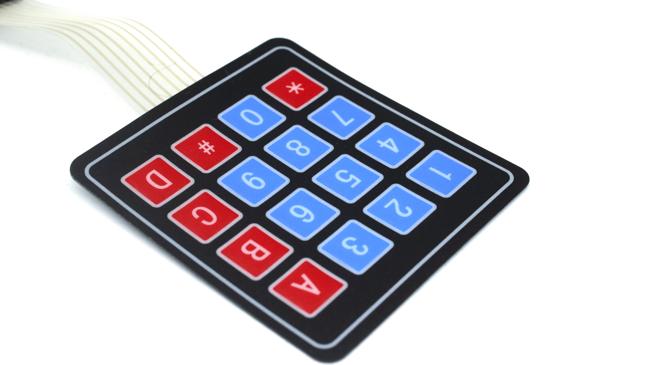 Image of 16 Key Membrane Switch